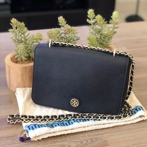 Tory Burch Robinson Gold Chain Shoulder bag